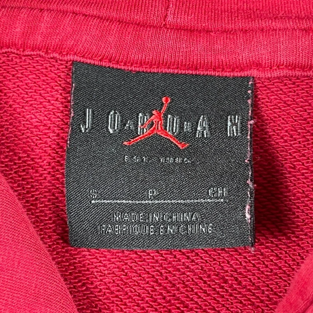 Jordan Hoodie‎ Mens Small Red Graphic Jumpman Kanji Sleeve Print Pullover